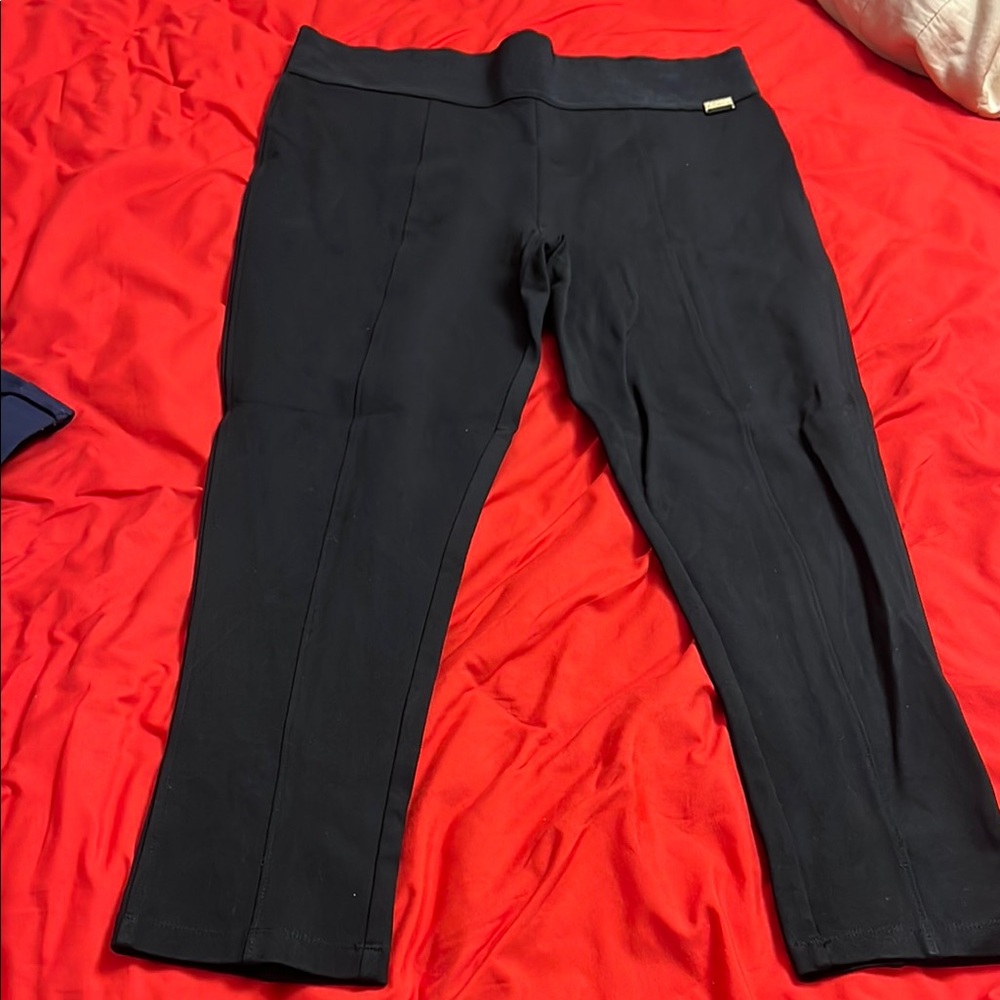 Calvin Klein Black High-Waist Leggings